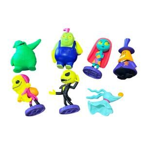 7pc Just Play Disney The Nightmare Before Christmas Mini Glow Figure Set Burton